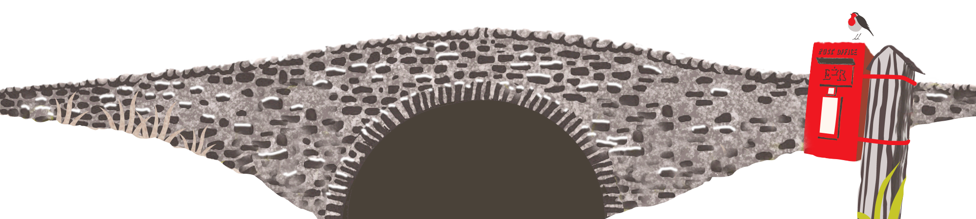 christmas-graphic-bridge-and-post-box-transparent-green