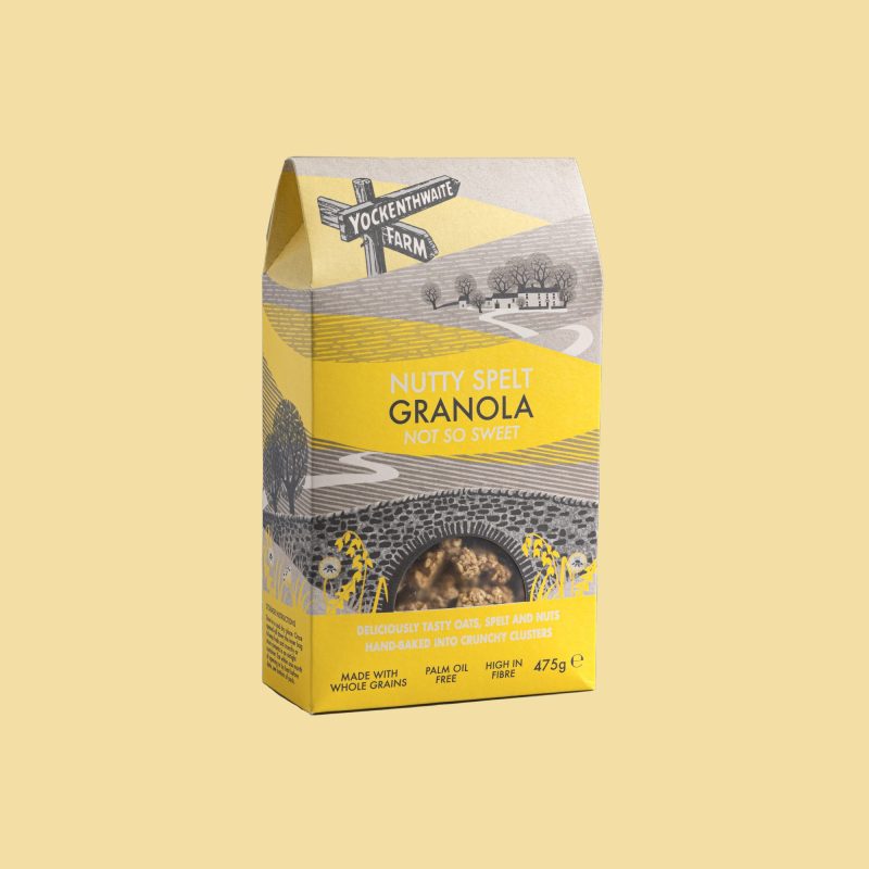 photo product granola nutty spelt on colour